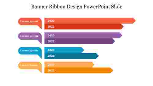 Banner Ribbon Design PowerPoint Slide